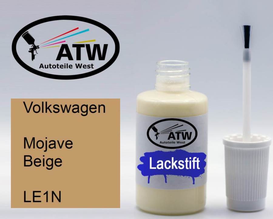 Volkswagen, Mojave Beige, LE1N: 20ml Lackstift, von ATW Autoteile West.